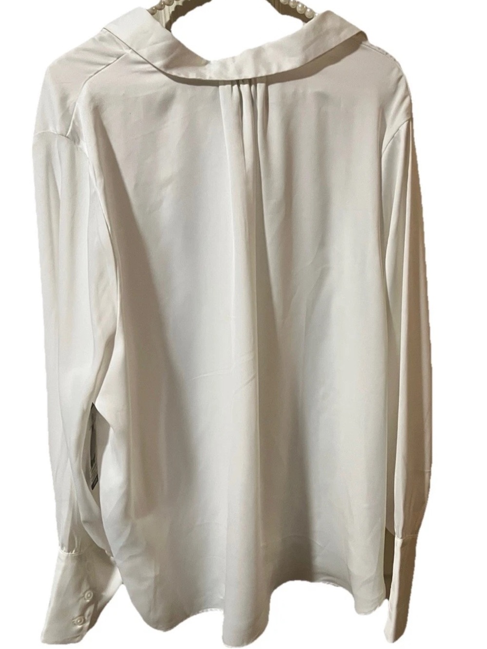 Joie Women's Long Sleeve Button-Down Collared Satin Blouse XXL NWT - Picture 2 of 5